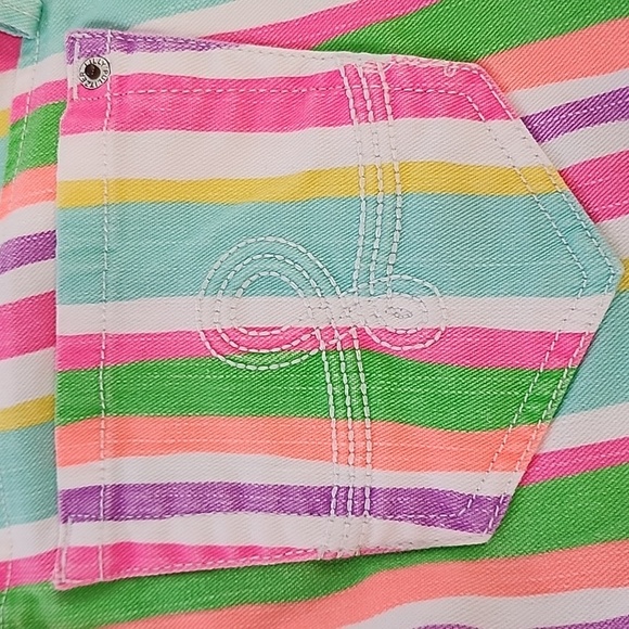 Lilly Pulitzer Women's Colorful Striped Pants Skinny Dnim5 Pockets, sz 2 - Picture 15 of 15